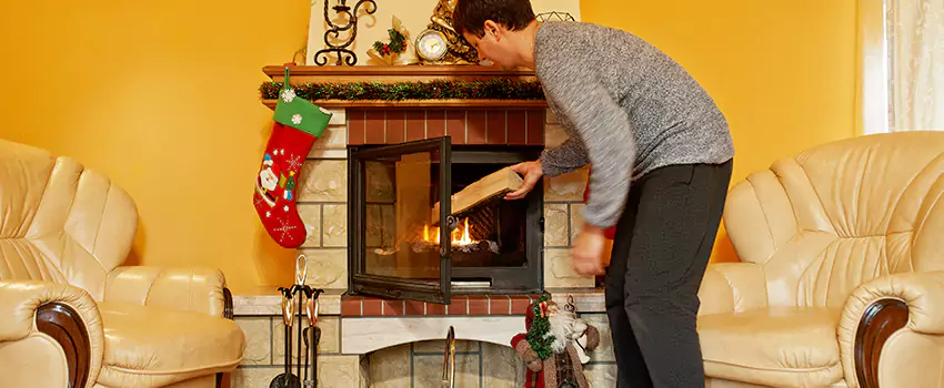 Rusted Metal Fireplace Restoration in Wooster, Ohio